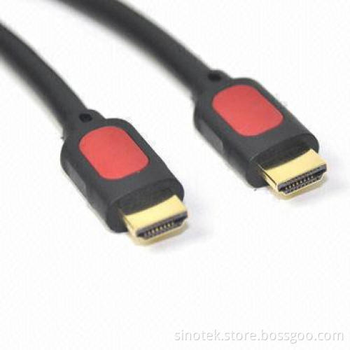 19-pin Male to Male HDMI DIY Cables for Optimum Signal Transfer, 1,080 Pixels HD Picture